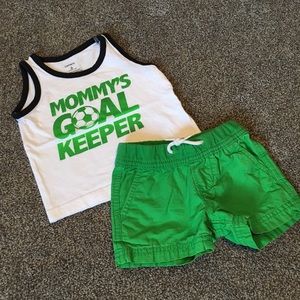 Soccer tank and Gap short set